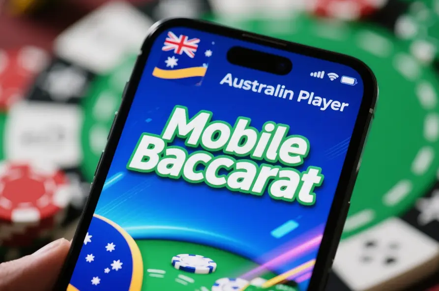 Playing baccarat on a mobile phone in Australia