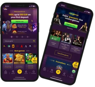 Mobile-friendly online casino games at Bizzo