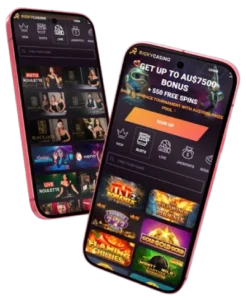 Ricky Casino mobile casino for Australian players on smartphone