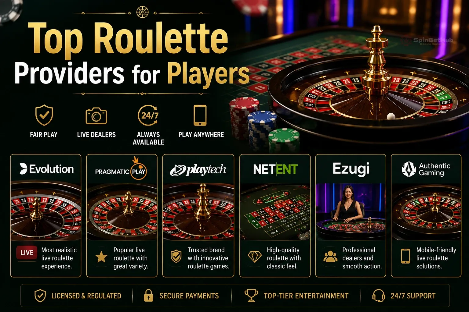 Australian online roulette providers