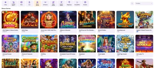 CrownSlots Bonus Games