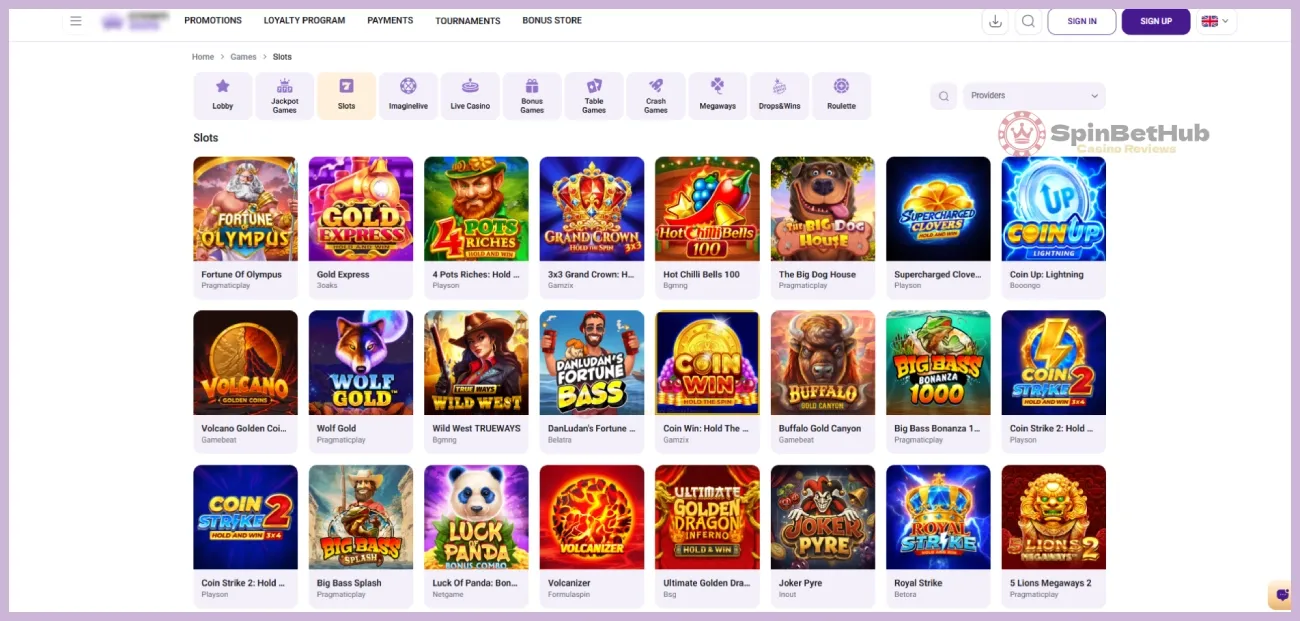 Top online slots at CrownSlots Casino