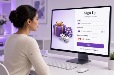How to register a new player account at CrownSlots Casino