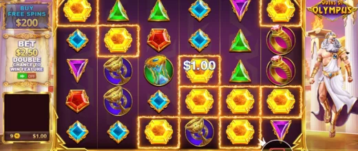 Gates of Olympus slot main screen for Australian players