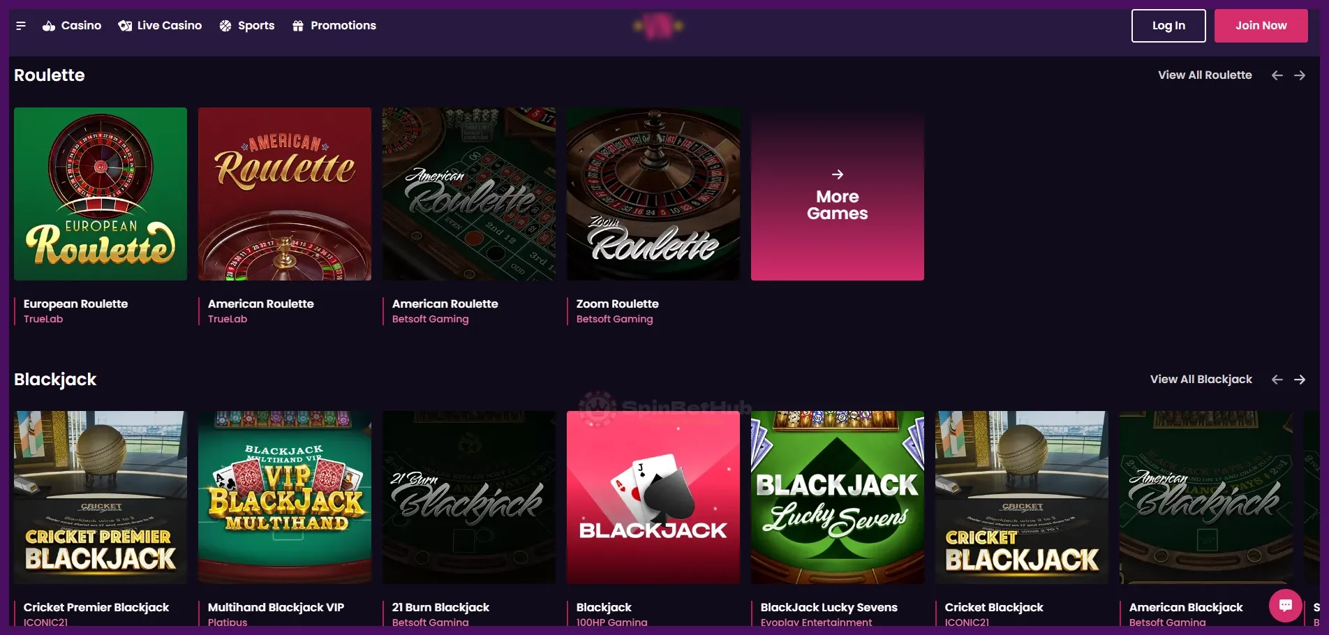 Vegas Now Casino online games for Australian players