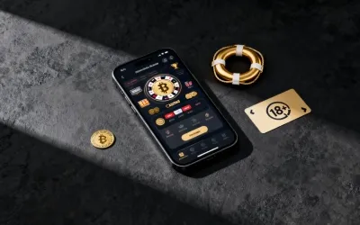 Responsible gambling for Australian crypto casinos, showing 18+, self-exclusion, and help services icons.