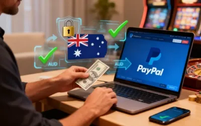 Secure PayPal casino deposit concept for Australian players