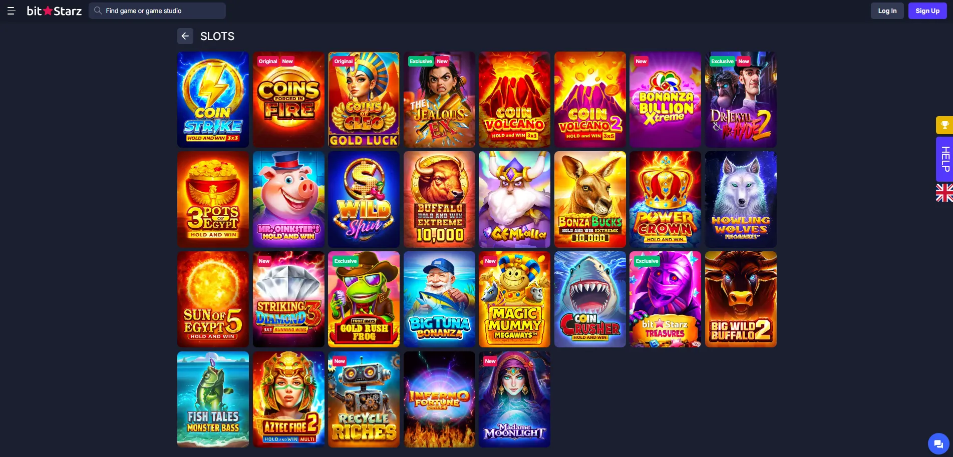BitStarz Casino pokies Australia online slots interface