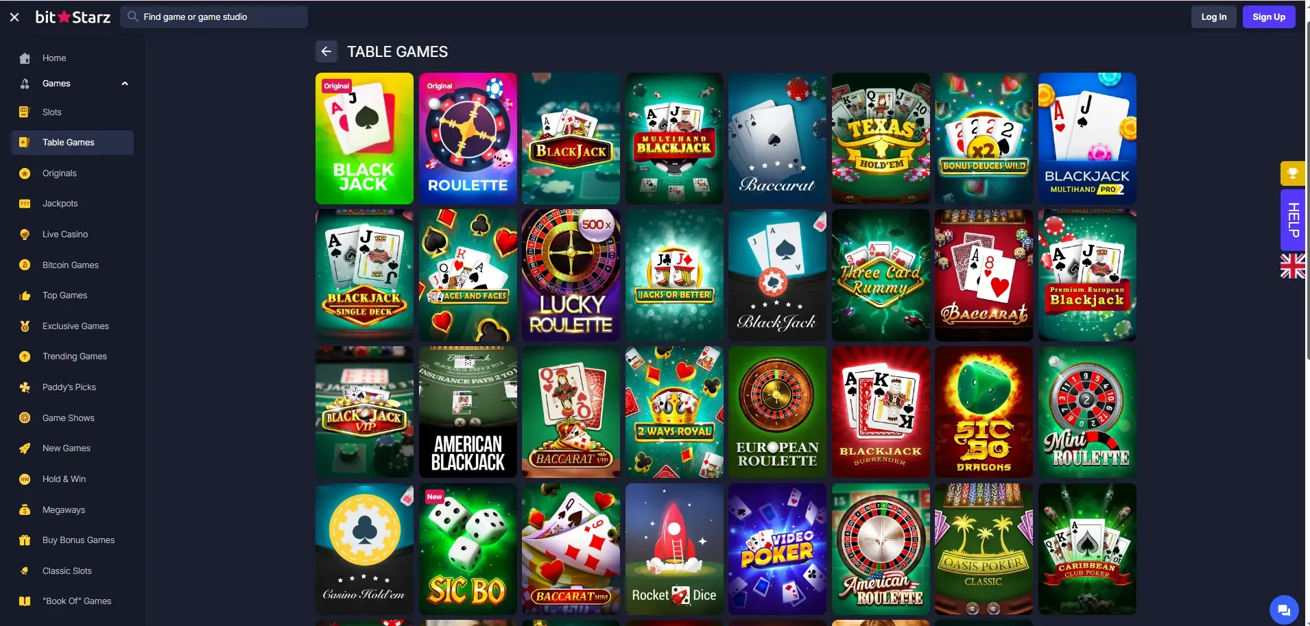 BitStarz Casino table games online blackjack roulette baccarat poker