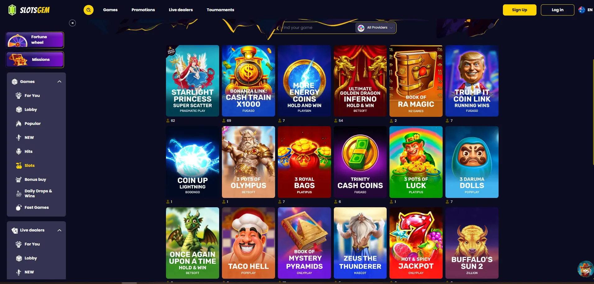 Online pokies at SlotsGem Casino for Australian players with smooth gameplay and bonus features